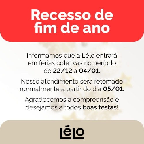 Aviso de férias coletivas de 22/12 até 01/01!